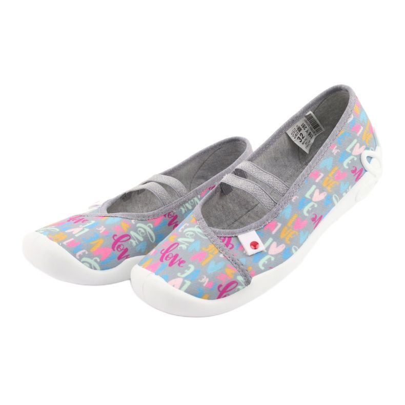 Befado lasten kengät 116Y261 sininen vaaleanpunainen harmaa vihreä keltainen 3