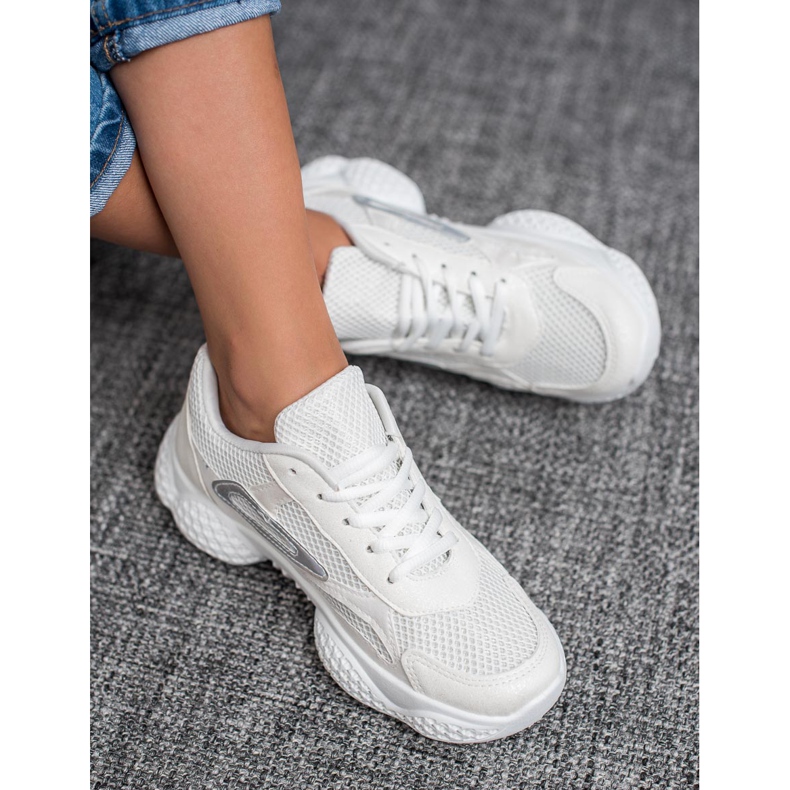 SHELOVET Tekstiiliset urheilukengät valkoinen 1