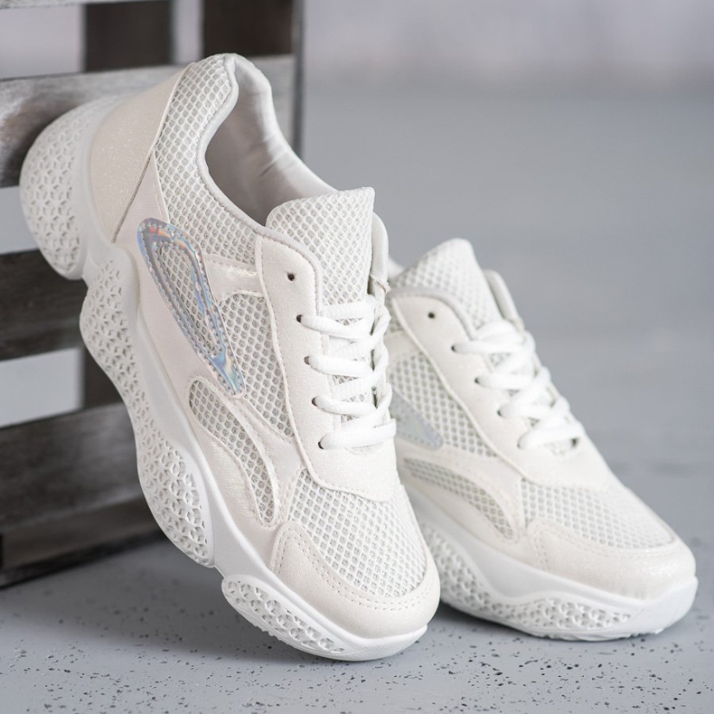 SHELOVET Tekstiiliset urheilukengät valkoinen 2