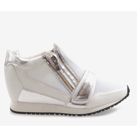 Muodikkaat yksinkertaiset lenkkarit SK48 valkoinen 2