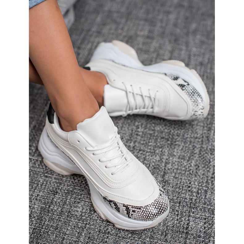 SHELOVET Snake Print Trainers valkoinen monivärinen 1
