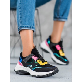 SHELOVET Muodikkaat urheilukengät musta 2