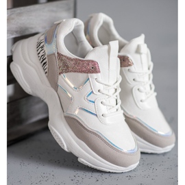 SHELOVET Muodikkaat urheilukengät valkoinen 2