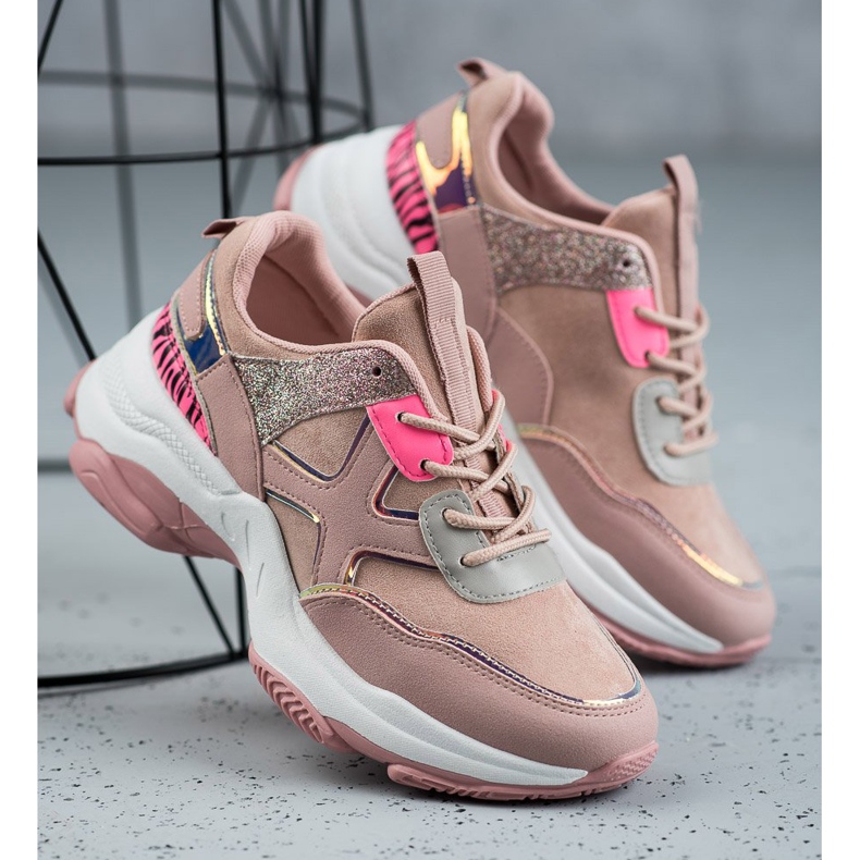 SHELOVET Muodikkaat urheilukengät vaaleanpunainen 2