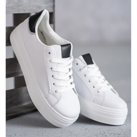 SHELOVET Muodikkaat urheilukengät valkoinen 1