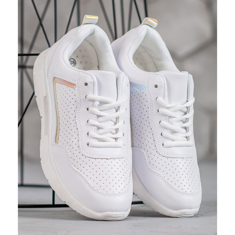 SHELOVET Valkoiset urheilukengät valkoinen 2