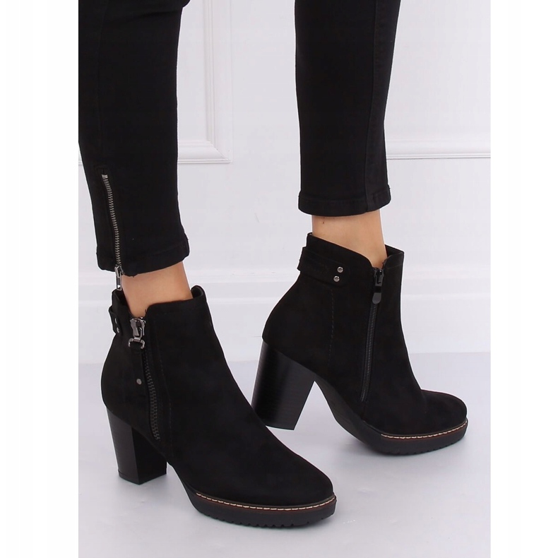 Musta mokkanahka musta 8B856 Mustat korkokengät 2