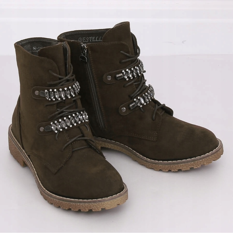 Vihreät nauhakengät H8-118 Vihreä 1