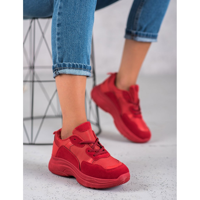 SHELOVET Punaiset urheilukengät punainen 2