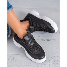 SHELOVET Muodikkaat urheilukengät musta 1