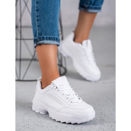 SHELOVET Muodikkaat urheilukengät valkoinen 2