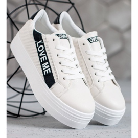 SHELOVET Valkoiset kengät lavalla valkoinen 1