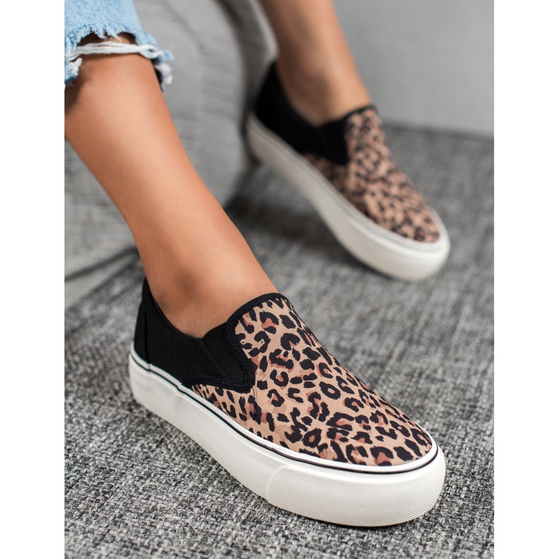 SHELOVET Täpläiset liuskat musta monivärinen 1