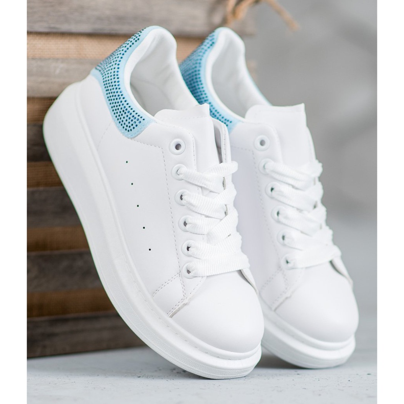 Yes Mile Urheilujalkineet kristalleilla valkoinen 1