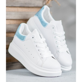 Yes Mile Urheilujalkineet kristalleilla valkoinen 2