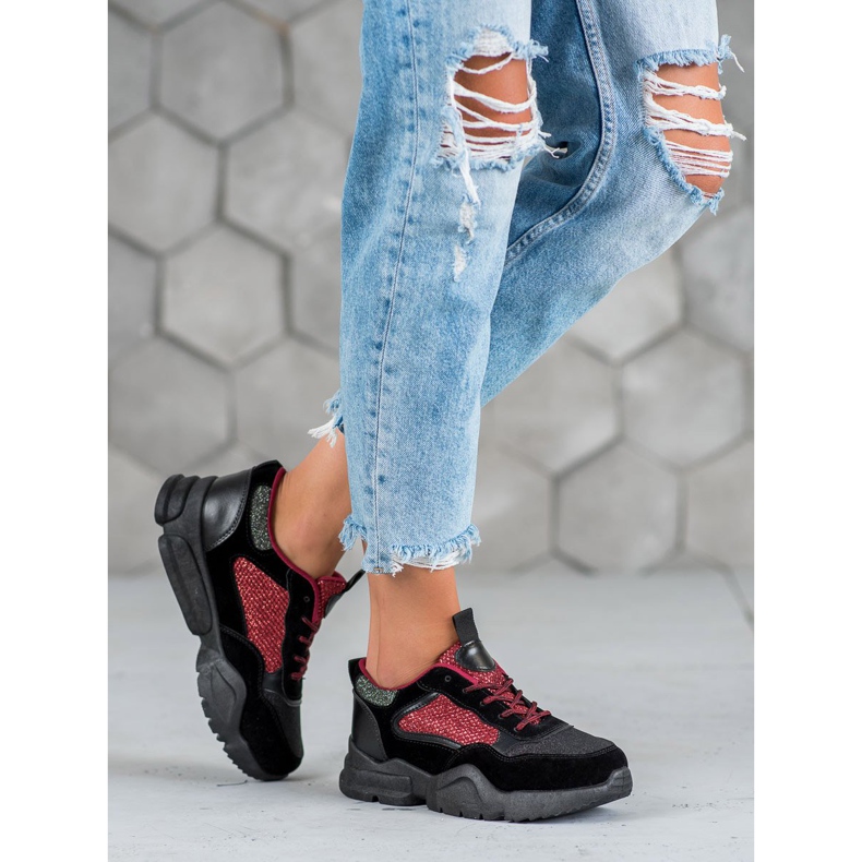 Muto Kiiltävät urheilukengät musta 1