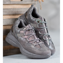 Muto Urheilukengät glitterillä harmaa 1