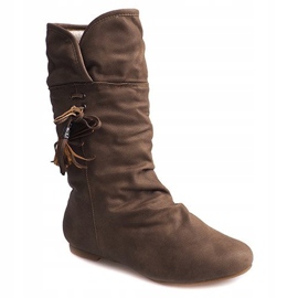 Lämmin saappaat Saszki XQ38 Khaki saappaat vihreä 2