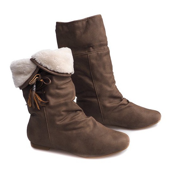 Lämmin saappaat Saszki XQ38 Khaki saappaat vihreä 1