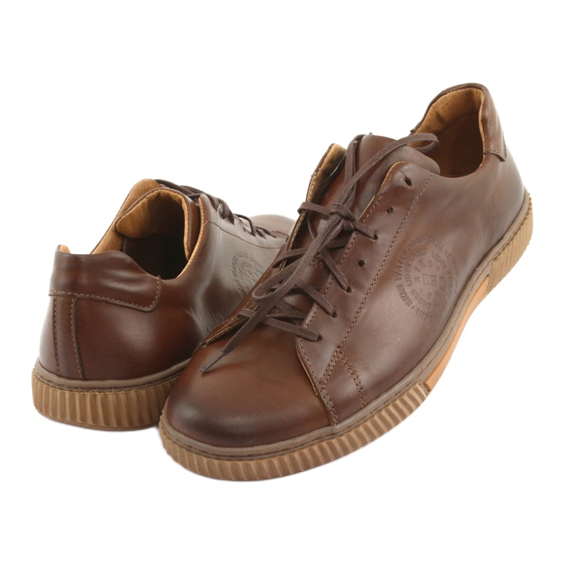 Riko Sports Leather Shoes 893 Brown ruskea 3