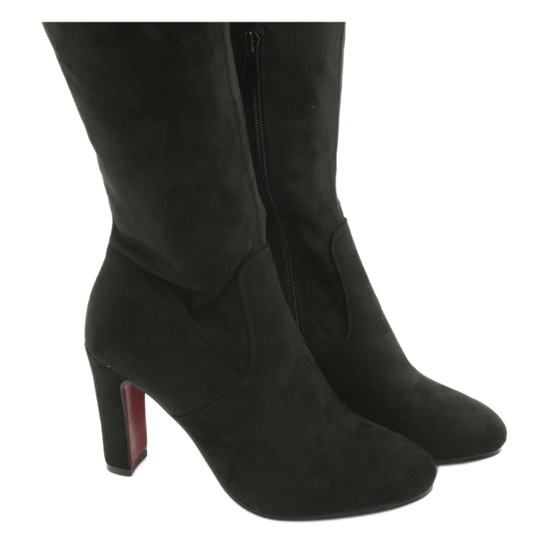 Mustat venytyskengät polven yli Filippo 996 4