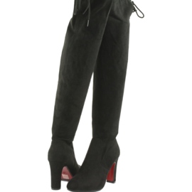 Mustat venytyskengät polven yli Filippo 996 3