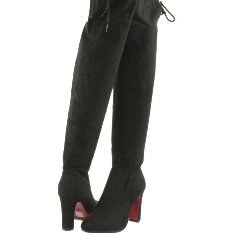 Mustat venytyskengät polven yli Filippo 996 3