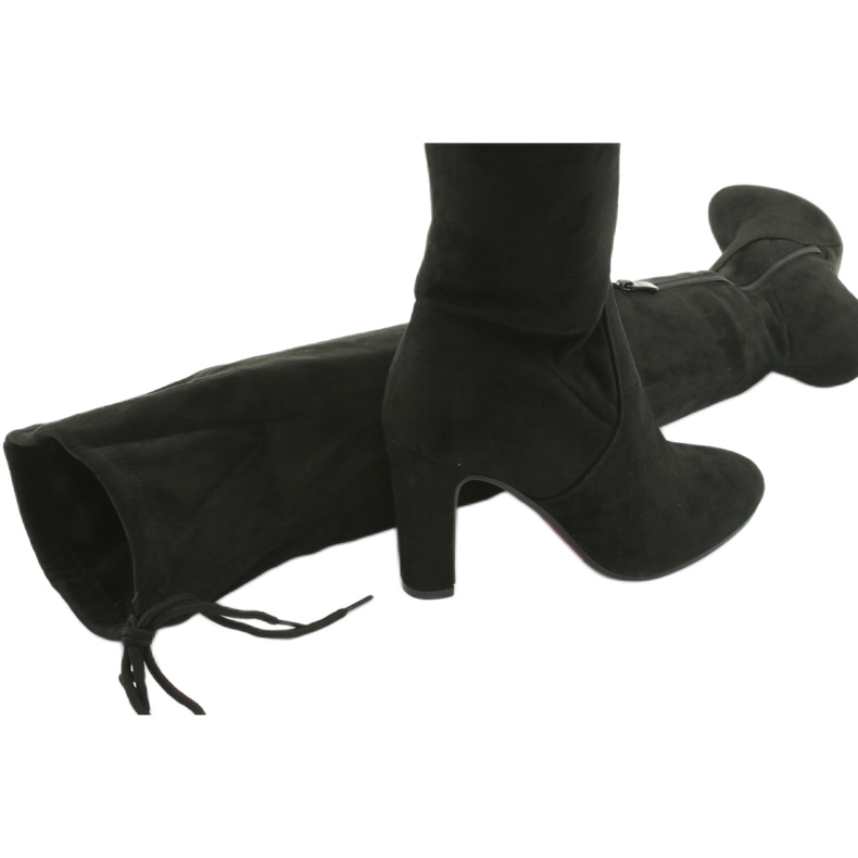 Mustat venytyskengät polven yli Filippo 996 5