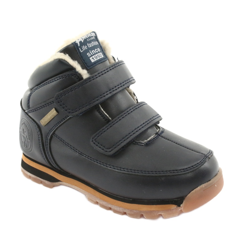 American Club Saappaat Velcro -saappaat American ES42 navy blue laivastonsininen 1