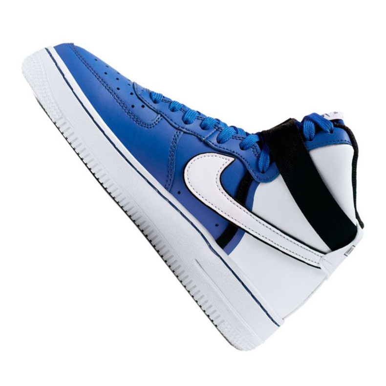 Nike Air Force 1 High LV8 2 Jr CI2164-400 valko-siniset kengät valkoinen sininen 1