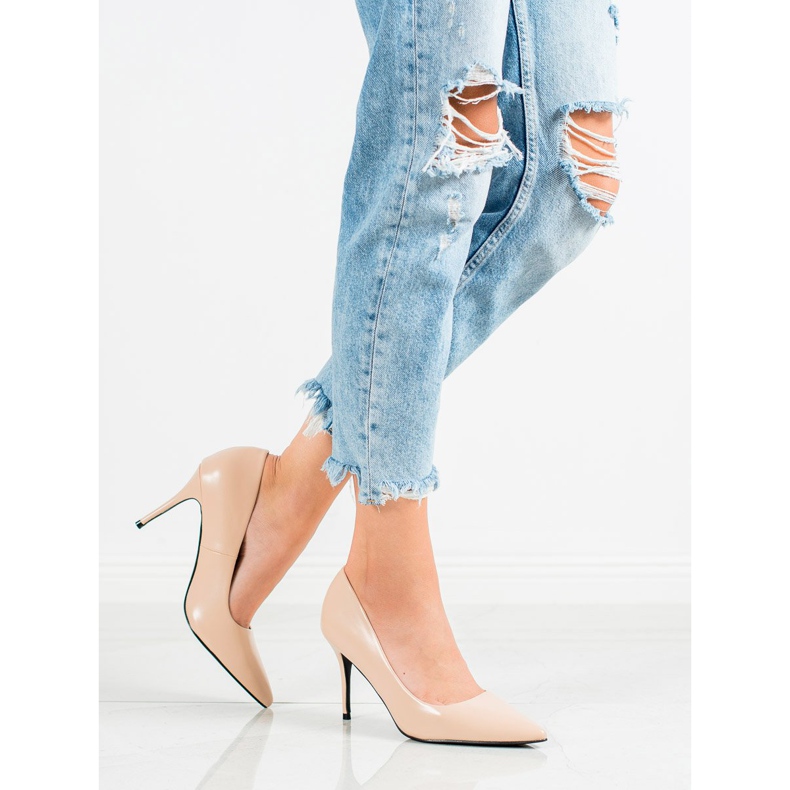 Diamantique Ekonahkaiset korkokengät ruskea 1