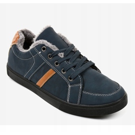Miesten tummansiniset lenkkarit turkiksella E756M-2 tummansininen 1