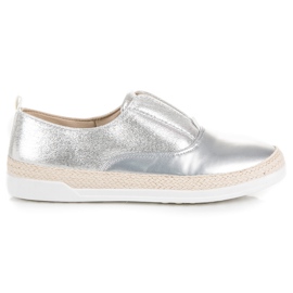 Hopeiset espadrillit harmaa 1