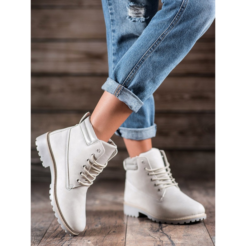 Marquiz Vaalean harmaa Trappers 1