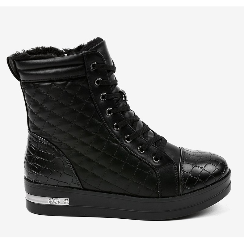 Mustat eristetyt lenkkarit vetoketjulla 9015-1 2