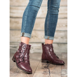 Cm Paris Saappaat, joissa soljet punainen 1