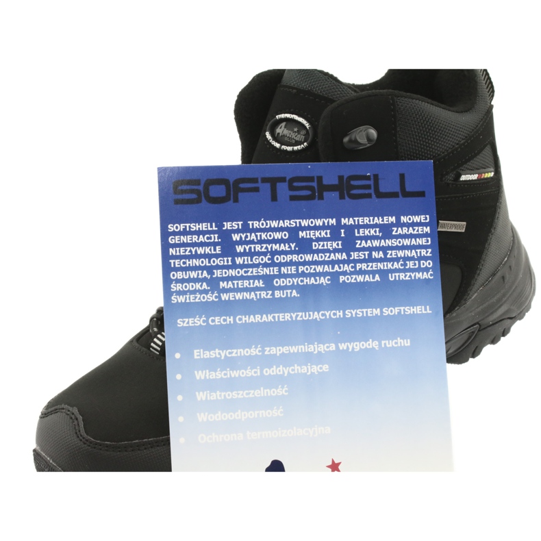 American Club Amerikkalaiset vaellus -talvikengät kalvolla musta 5