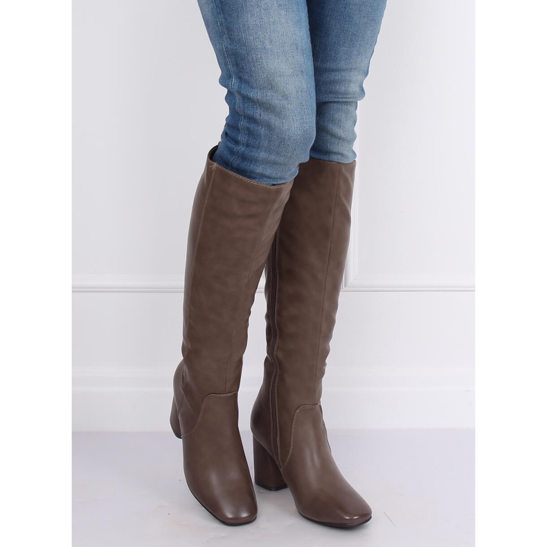 Klassiset korkokengät beige 5319 Khaki 1