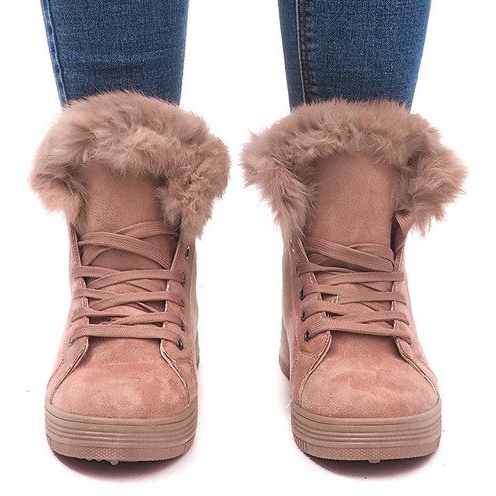 Lämmin lenkkarit AB-14 vaaleanpunainen 2