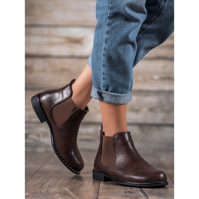 Small Swan Klassiset Chelsea -saappaat ruskea 1