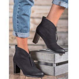 VINCEZA -saappaat vetoketjulla musta 1