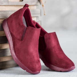 Sport Naisten Slip-On kengät punainen 1