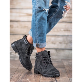 Marquiz Lace-up Trappers Moro musta harmaa 2