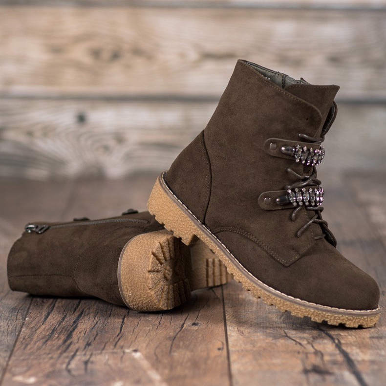 Bestelle Trapperit kristallien kanssa monivärinen vihreä 1