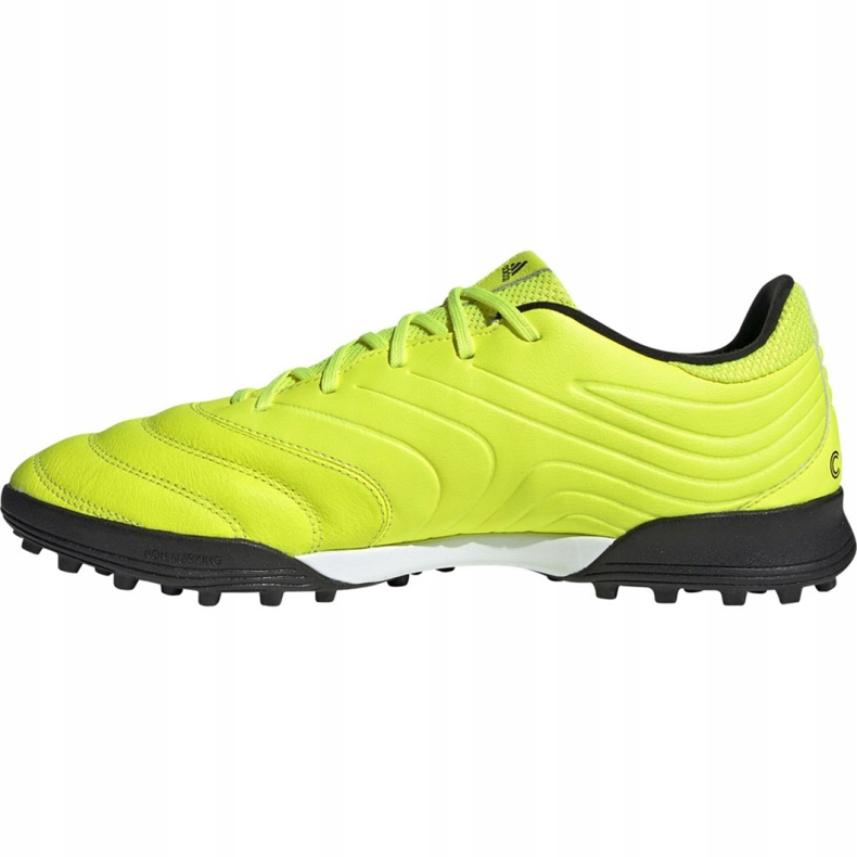 Adidas Copa 19.3 Tf M F35507 jalkapallokengät keltainen keltainen 1