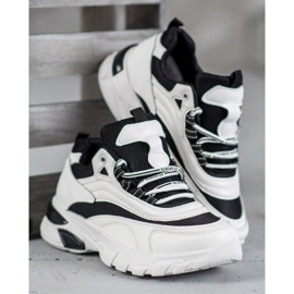 SHELOVET Muoti Lenkkarit valkoinen musta 1