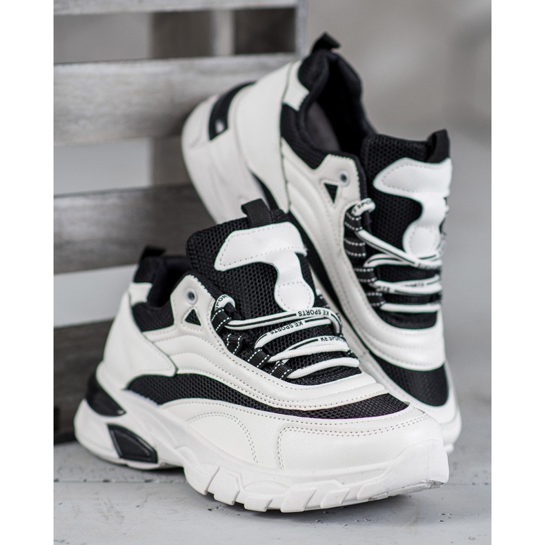 SHELOVET Muoti Lenkkarit valkoinen musta 1