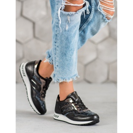 SHELOVET Snake Print Tennarit musta 2