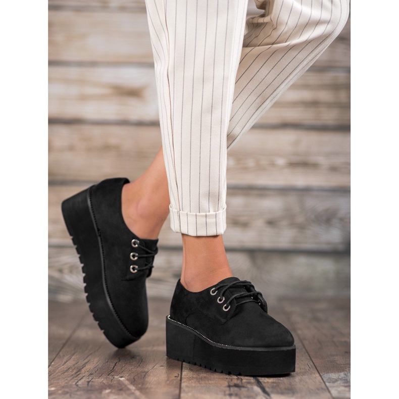 SHELOVET Mokka kengät alustalla musta 1