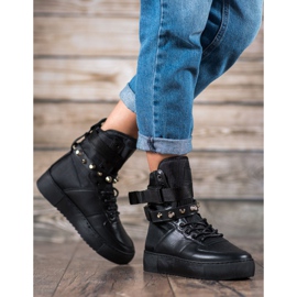 Diamantique Korkeat mustat saappaat 2